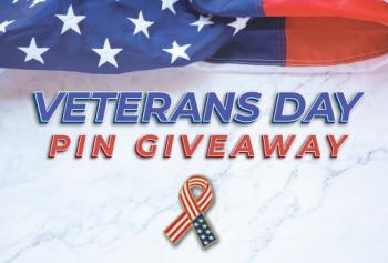 Veterans Day Pin Giveaway