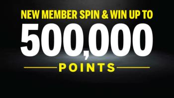Sign up Today and win up to 500,000 points with image of the True Rewards card