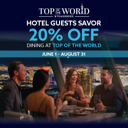 Top of the World 20% Hotel Guest Discount