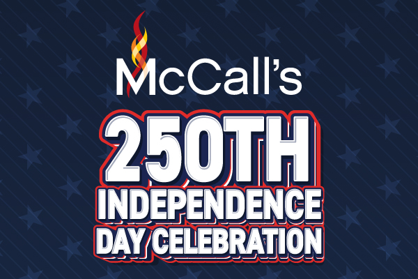 McCall's 250th Independence Day Celebration Menu